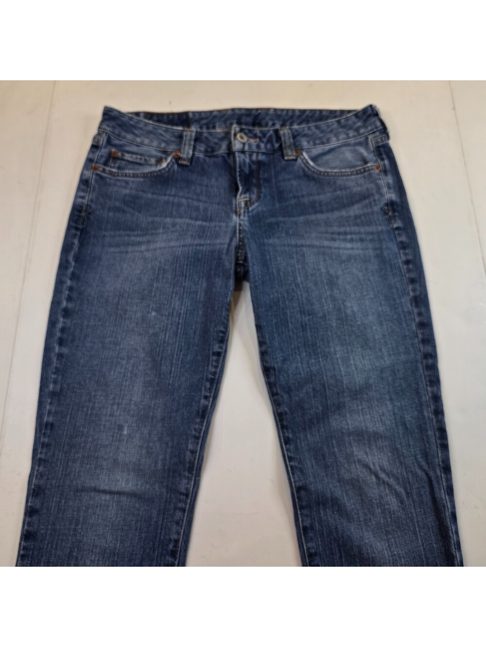 Lucky Brand Lola Boot Jeans Womens 8 Blue Medium Wash Low Rise Bootcut 32x32